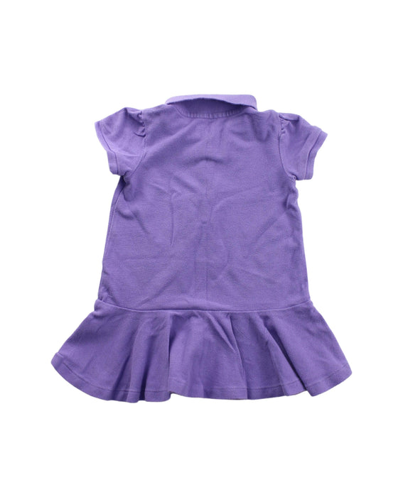 A Purple Short Sleeve Dresses from Ralph Lauren in size 3-6M for girl. (Back View)