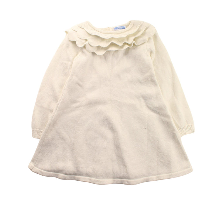 A White Sweater Dresses from Jacadi in size 4T for girl. (Front View)