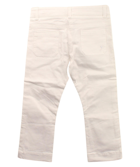 A White Casual Pants from Jacadi in size 3T for boy. (Back View)