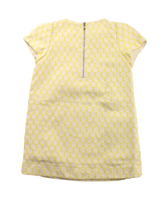 A White Short Sleeve Dresses from Bonpoint in size 4T for girl. (Back View)