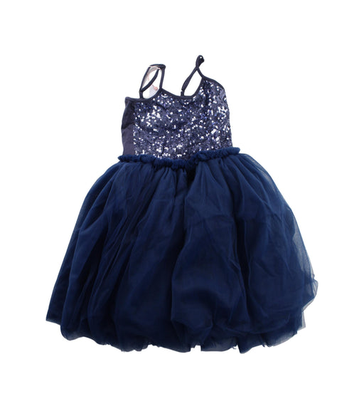 A Blue Sleeveless Dresses from My Little Princess by Trami in size 5T for girl. (Front View)