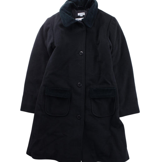 A Blue Coats from Jacadi in size 8Y for girl. (Front View)