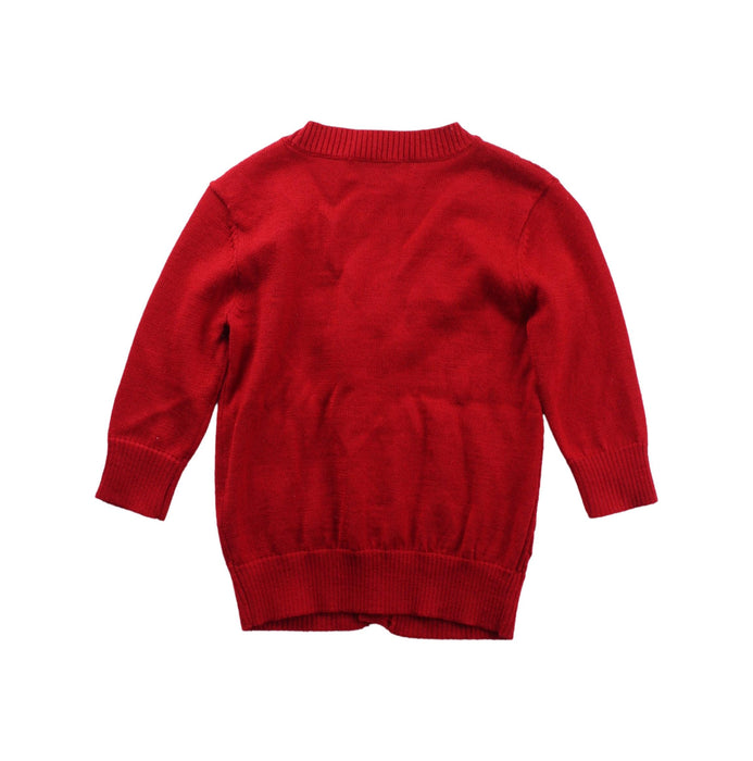 A Red Cardigans from Nicholas & Bears in size 6-12M for girl. (Back View)