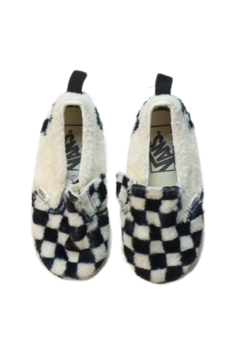 A Black Slip Ons from Vans in size 18-24M for boy. (Back View)