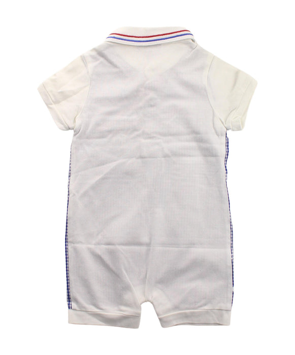 A Blue Short Sleeve Rompers from Nicholas & Bears in size 0-3M for boy. (Back View)