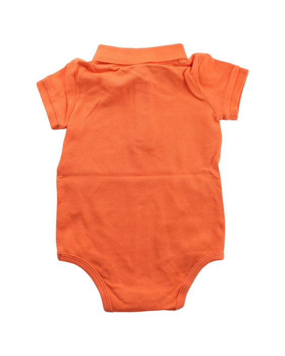 A Orange Short Sleeve Bodysuits from Ralph Lauren in size 6-12M for boy. (Back View)