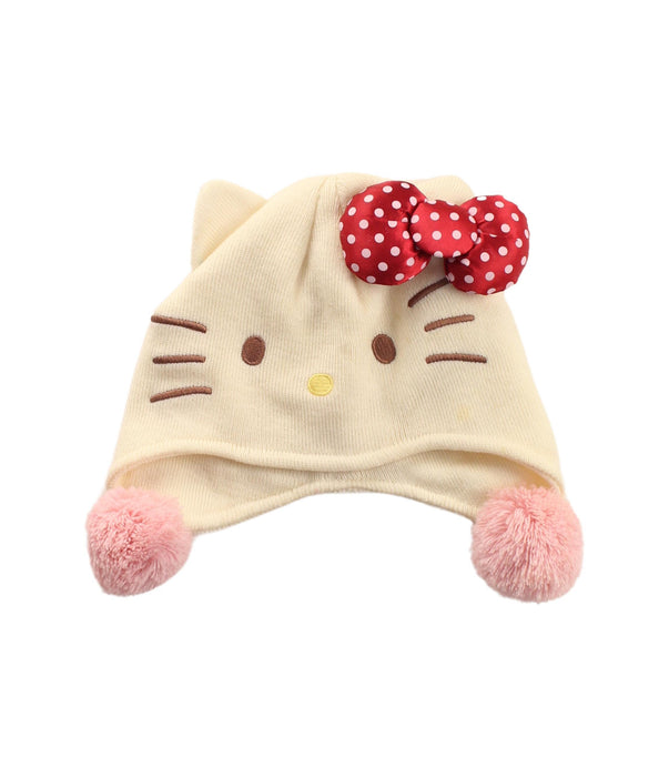A White Beanies from Sanrio in size O/S for girl. (Front View)