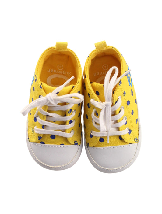 A Yellow Sneakers from Sugarman in size 12-18M for boy. (Back View)
