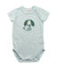 A Green Short Sleeve Bodysuits from Seed in size 3-6M for boy. (Front View)