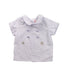 A Blue Short Sleeve Tops from La Coqueta in size 3-6M for girl. (Front View)