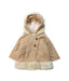 A Beige Coats from Chloe in size 6-12M for girl. (Front View)