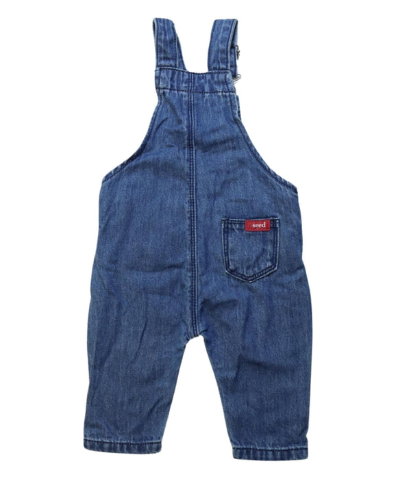 A Multicolour Long Overalls from Seed in size 0-3M for neutral. (Back View)