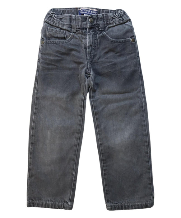 A Grey Casual Pants from Chevignon in size 3T for boy. (Front View)