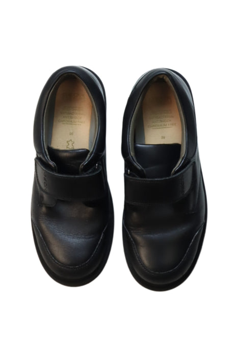 A Black Dress Shoes from Geox in size 11Y for boy. (Back View)