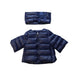 A Navy Puffer/Quilted Jackets from Nicholas & Bears in size 12-18M for boy. (Front View)