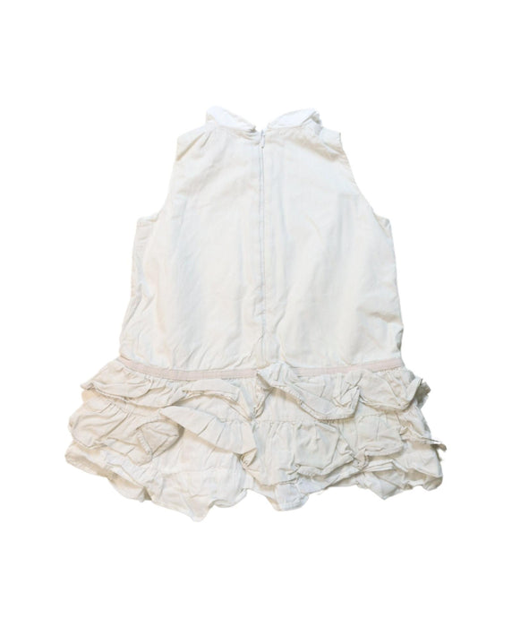 A White Sleeveless Dresses from Chateau de Sable in size 18-24M for girl. (Back View)