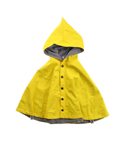 A Yellow Capes & Ponchos from Petit Bateau in size 0-3M for girl. (Front View)