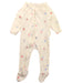 A White Onesies from Purebaby in size 0-3M for girl. (Front View)