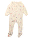 A White Onesies from Purebaby in size 0-3M for girl. (Front View)