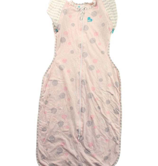 A Grey Sleepsacs from Love To Dream in size 6-12M for girl. (Front View)