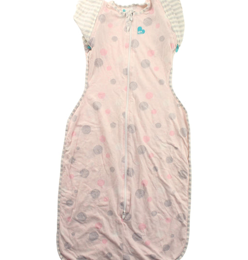 A Grey Sleepsacs from Love To Dream in size 6-12M for girl. (Front View)