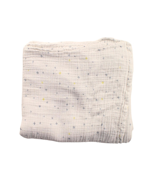 A White Swaddles from Aden & Anais in size O/S for neutral. (Front View)