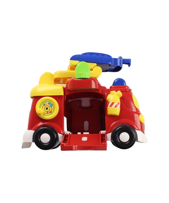 A Red Cars Trucks Trains & Remote Control from Vtech in size O/S for neutral. (Front View)