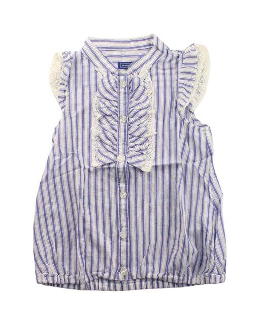 A Blue Sleeveless Shirts from Nicholas & Bears in size 4T for girl. (Front View)