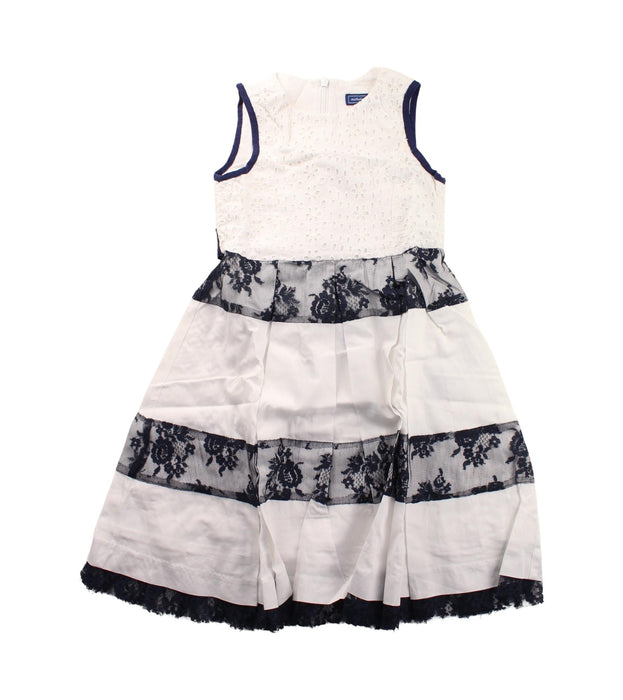 A Blue Sleeveless Dresses from Nicholas & Bears in size 4T for girl. (Front View)