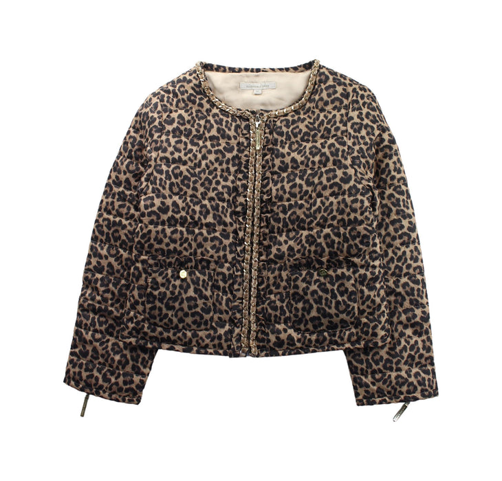 A Black Puffer/Quilted Jackets from Nicholas & Bears in size 6T for girl. (Front View)