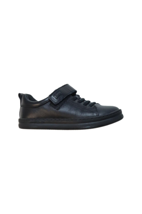 A Black Dress Shoes from Camper in size 5T for boy. (Front View)