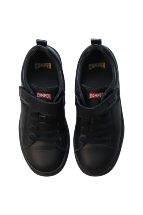 A Black Dress Shoes from Camper in size 5T for boy. (Back View)