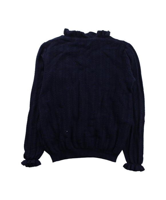 A Blue Knit Sweaters from Cyrillus in size 8Y for girl. (Back View)