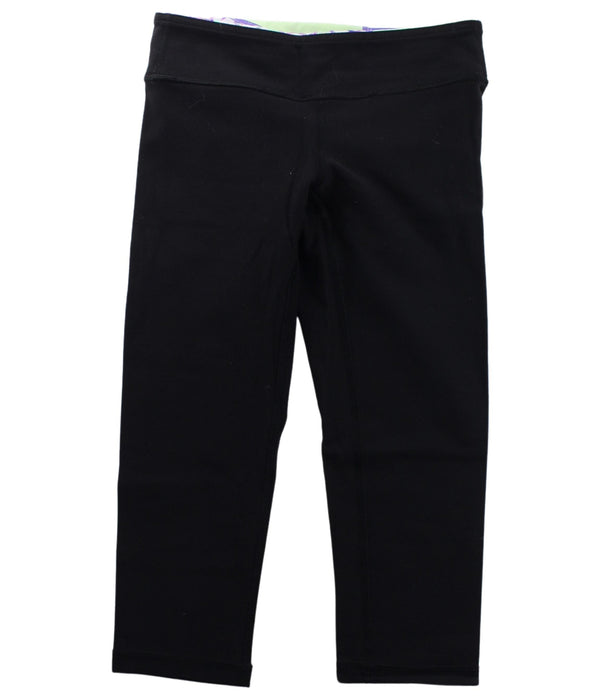 A Black Leggings from Ivivva in size 10Y for girl. (Front View)