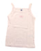A White Sleeveless T Shirts from Petit Bateau in size 6T for girl. (Front View)