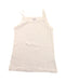 A White Sleeveless T Shirts from Petit Bateau in size 6T for girl. (Front View)