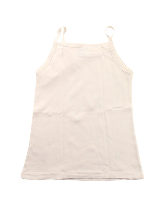 A White Sleeveless T Shirts from Petit Bateau in size 6T for girl. (Back View)