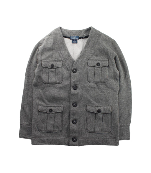 A Grey Cardigans from Polo Ralph Lauren in size 8Y for boy. (Front View)