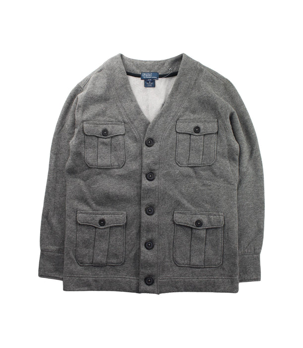 A Grey Cardigans from Polo Ralph Lauren in size 8Y for boy. (Front View)
