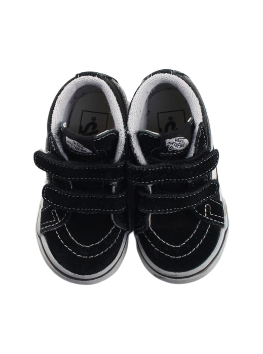 A Black Sneakers from Vans in size 18-24M for boy. (Back View)