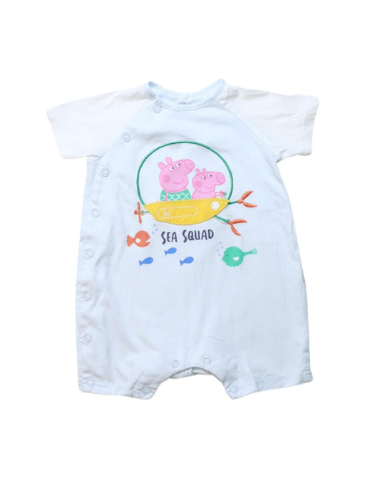 A Multicolour Short Sleeve Rompers from Mides in size 3-6M for girl. (Front View)