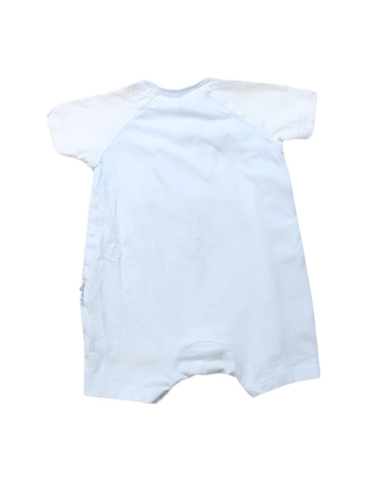 A Multicolour Short Sleeve Rompers from Mides in size 3-6M for girl. (Back View)