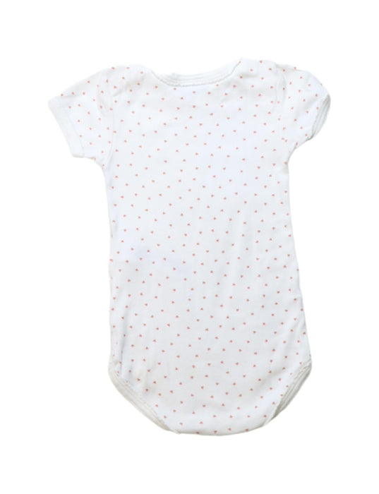 A White Short Sleeve Bodysuits from Petit Bateau in size 12-18M for neutral. (Back View)