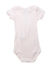 A Pink Short Sleeve Bodysuits from Petit Bateau in size 12-18M for girl. (Back View)