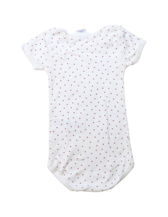 A White Short Sleeve Bodysuits from Petit Bateau in size 12-18M for neutral. (Back View)