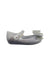 A Grey Flats from Mini Melissa in size 4T for girl. (Front View)
