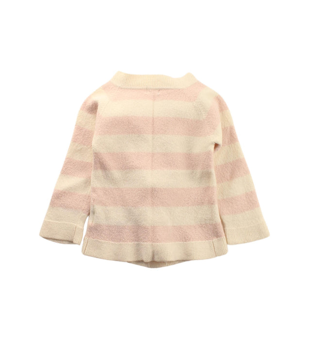 A Ivory Cardigans from Mini A Ture in size 5T for girl. (Back View)