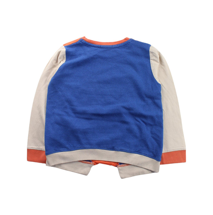 A Blue Crewneck Sweatshirts from Indikidual in size 4T for boy. (Back View)