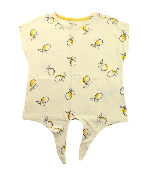 A Ivory Short Sleeve T Shirts from Vertbaudet in size 5T for girl. (Front View)