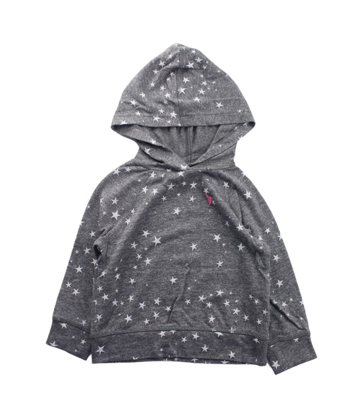 A Grey Hooded Sweatshirts from Crewcuts in size 3T for girl. (Front View)